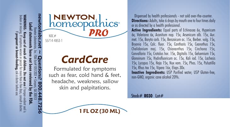 Cardcare package label