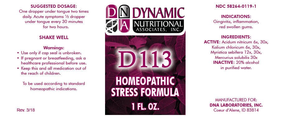 D-113 package label