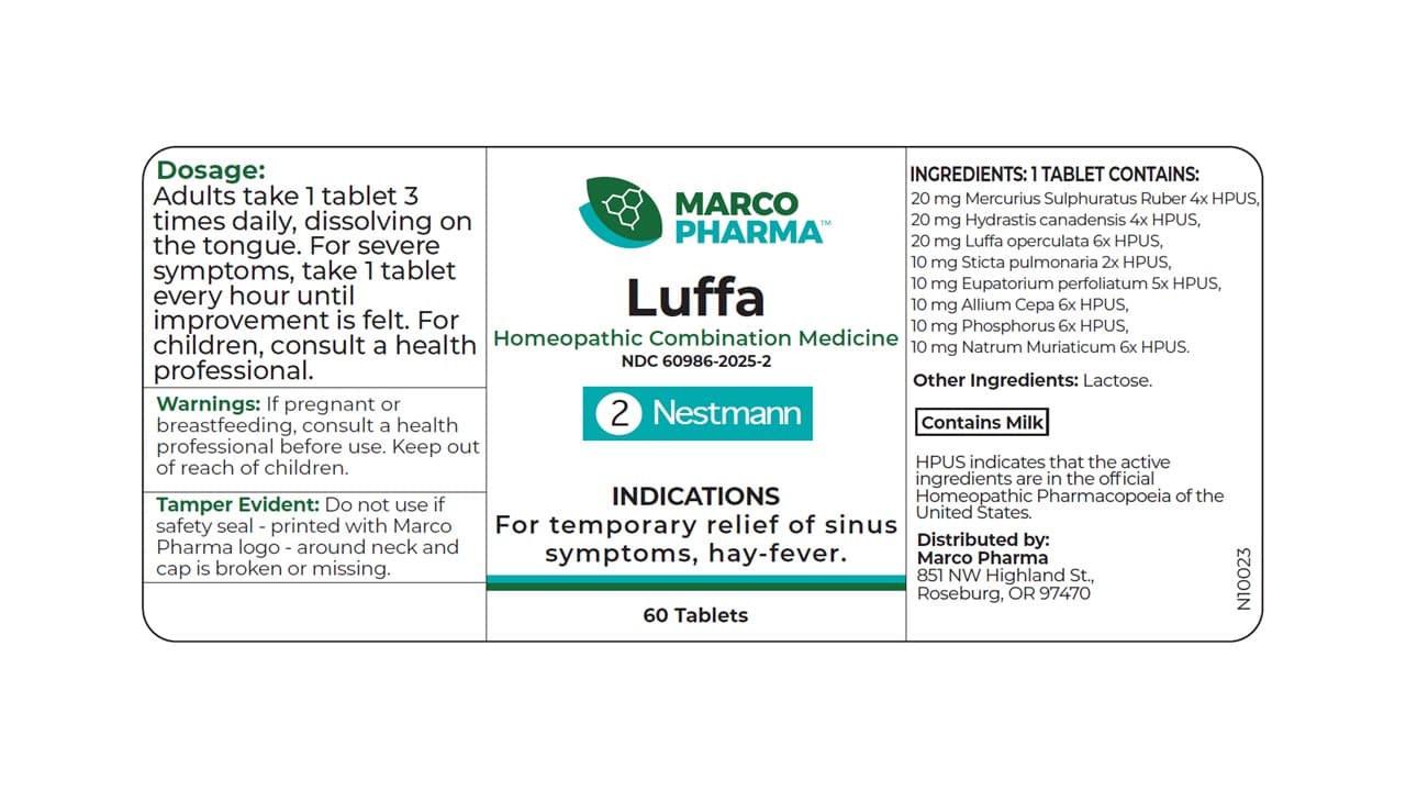 Luffa package label
