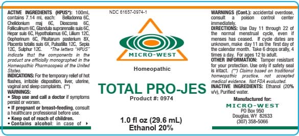 Total Pro-Jes package label