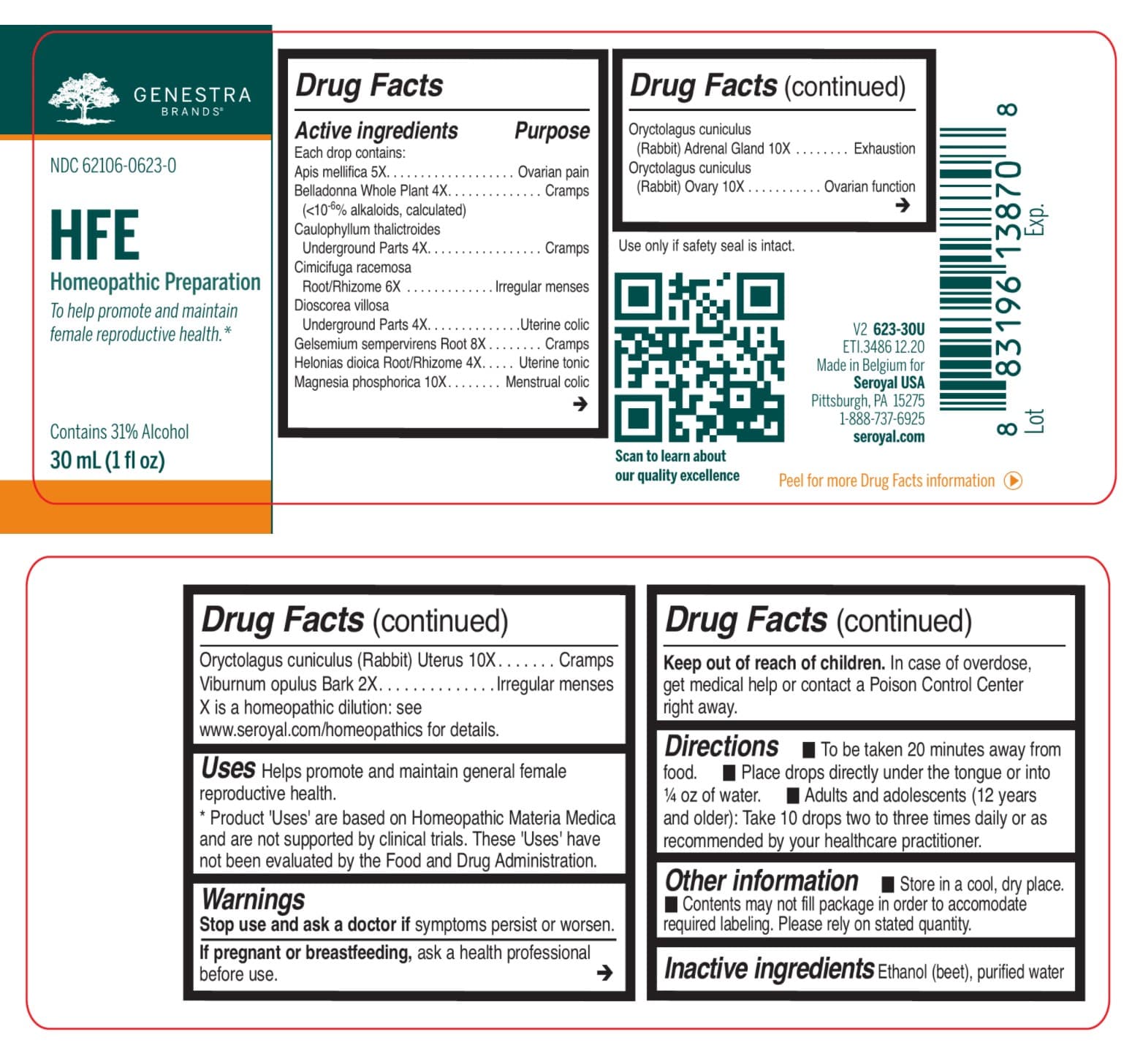 Hfe package label