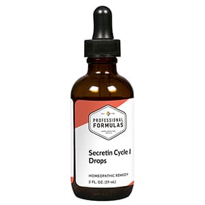 Secretin Cycle I Drops package label