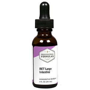 Ret Large Intestine package label