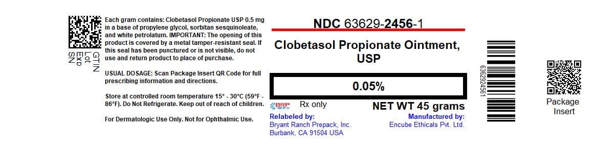 Clobetasol Propionate Ointment Usp, 0.05% package label