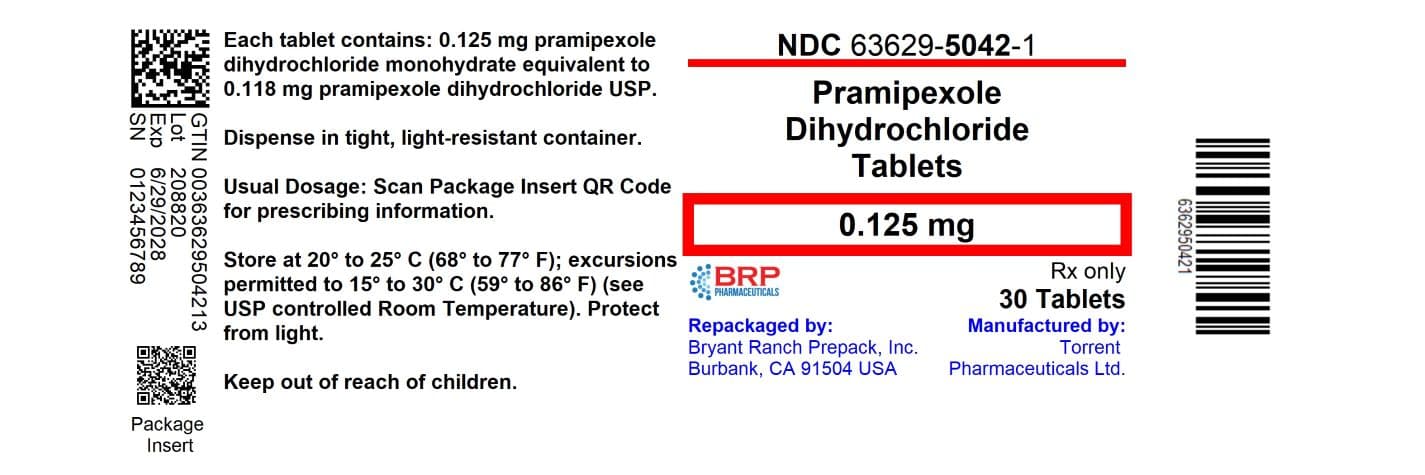 Pramipexole Dihydrochloride package label