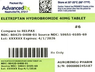 Eletriptan Hydrobromide package label