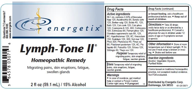 Lymph-Tone II package label