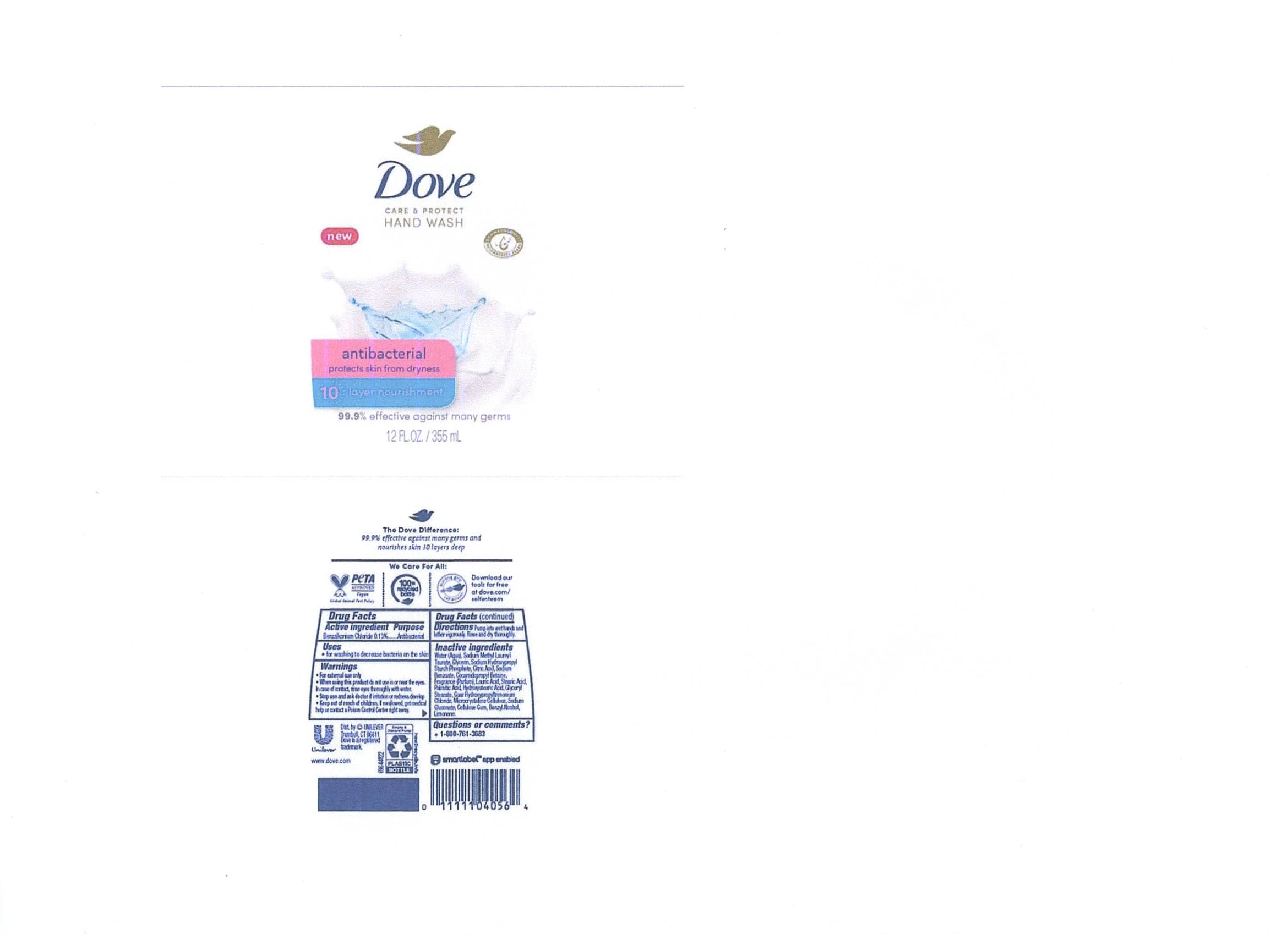 Dove package label