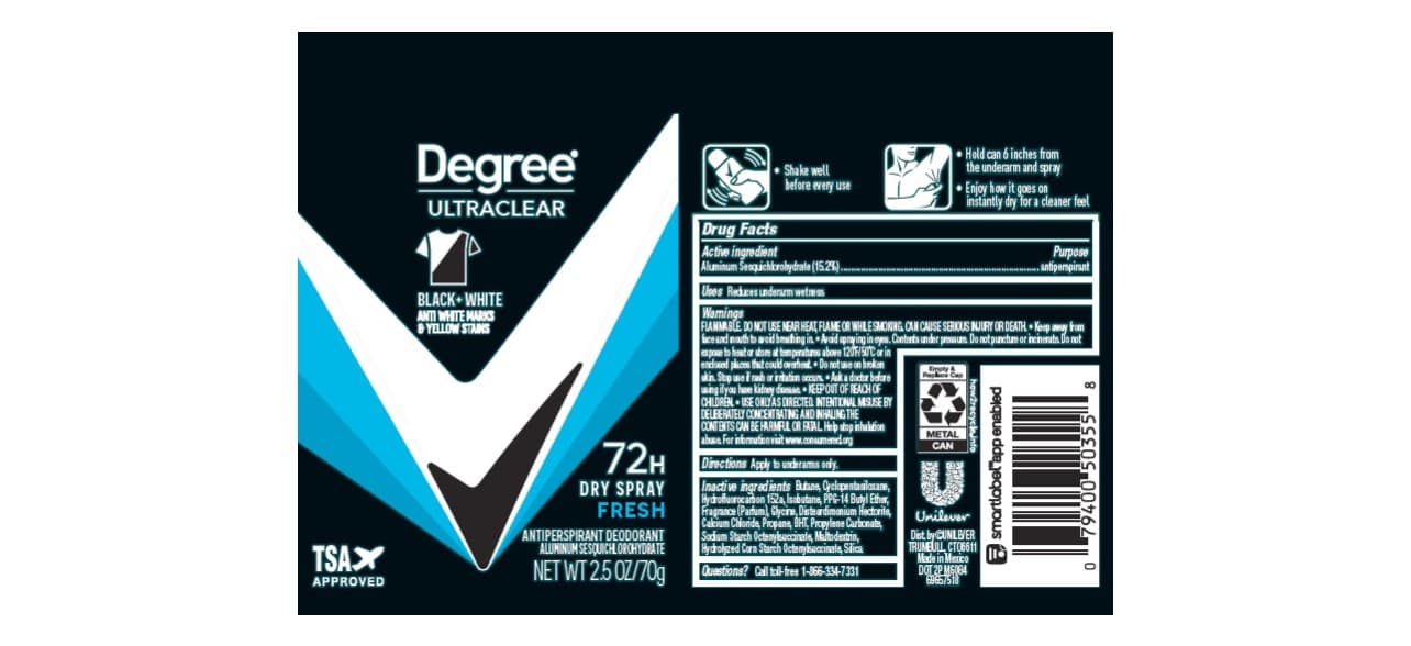Degree package label