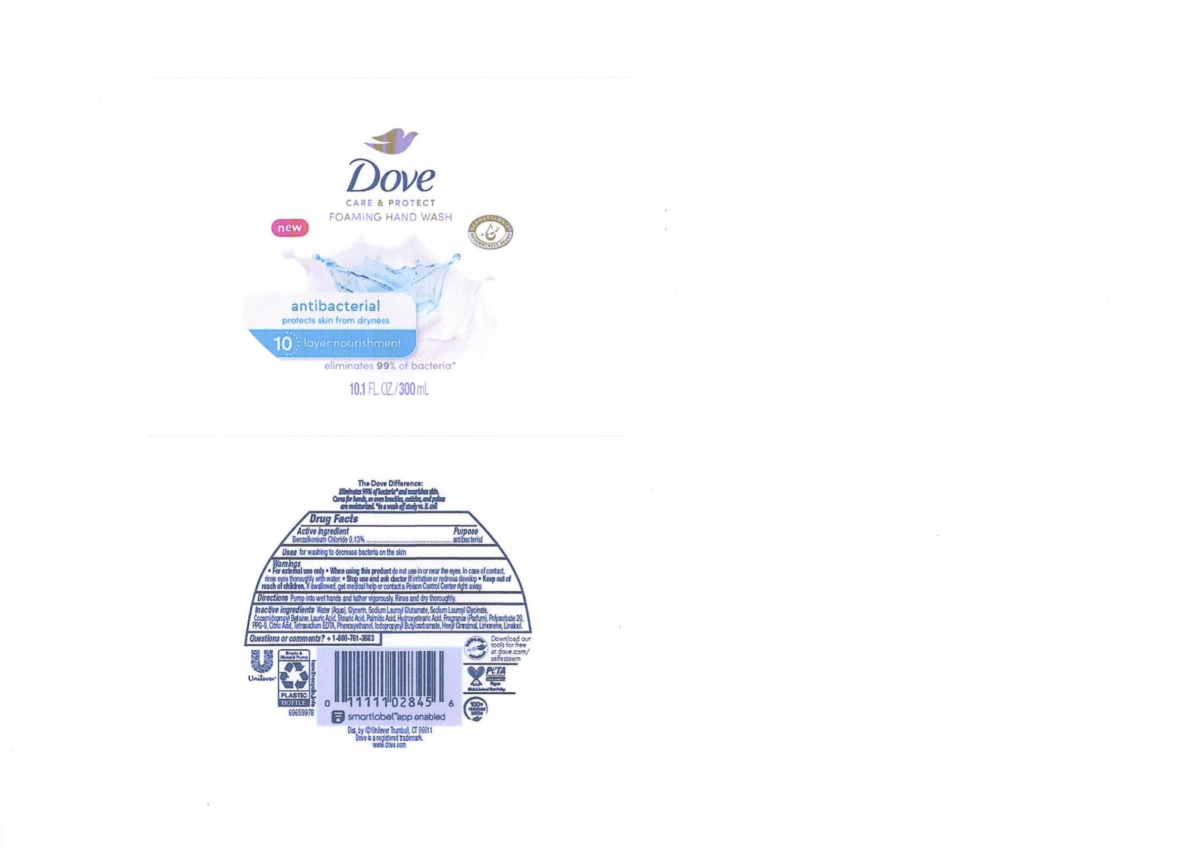 Dove package label