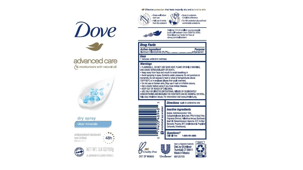 Dove package label
