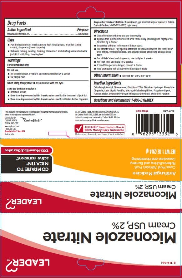 Miconazole Nitrate Cream Usp, 2% package label
