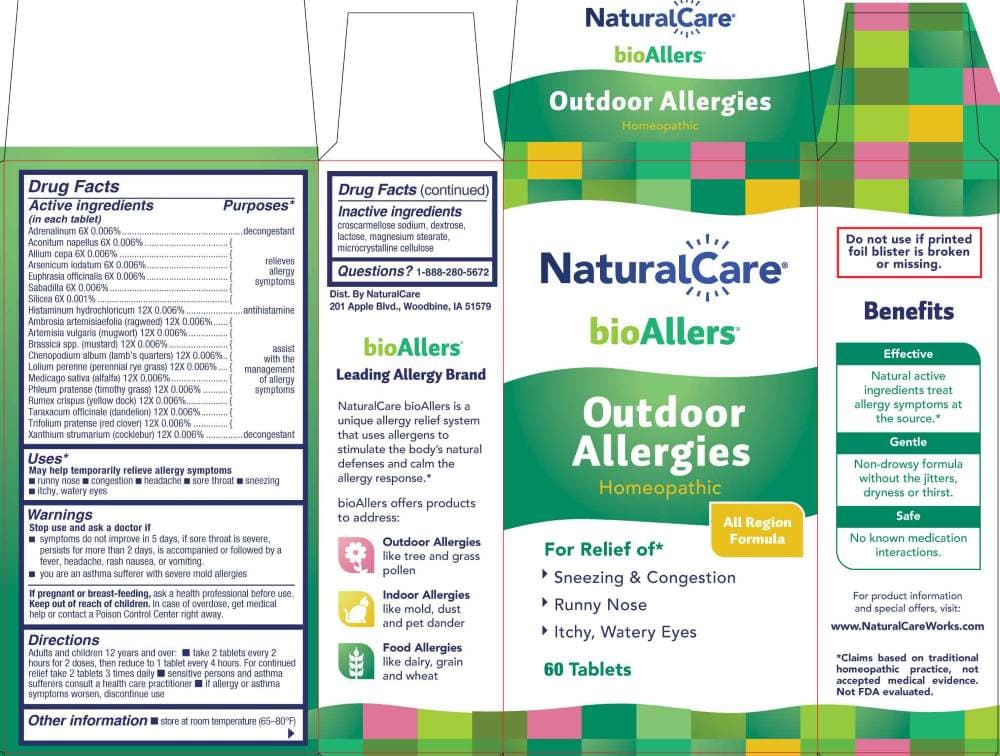 Outdoor Allergies package label