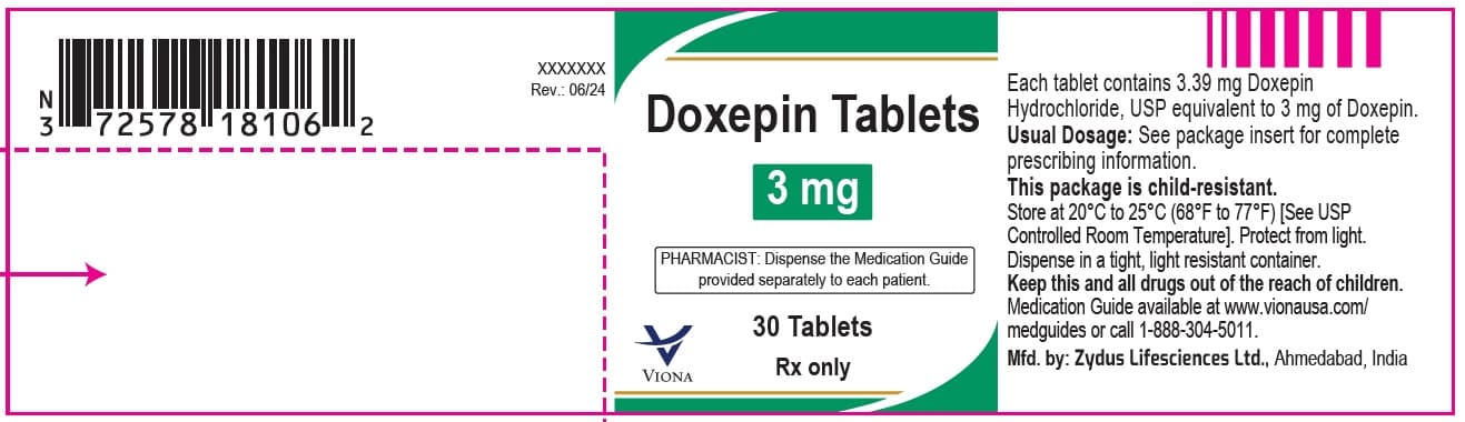 Doxepin package label