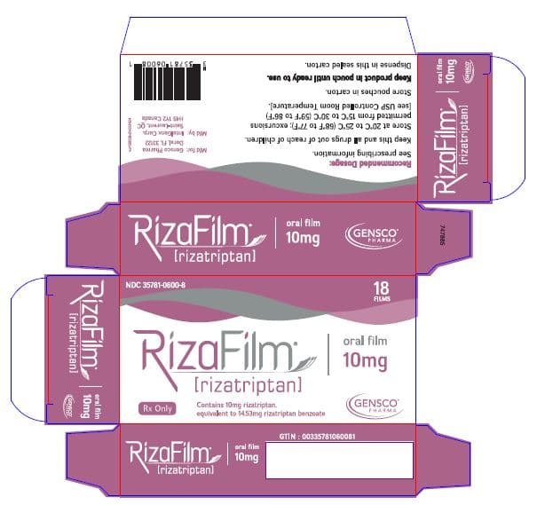 Rizatriptan package label
