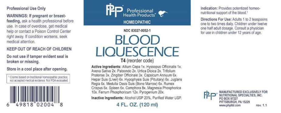 Blood Liquescence package label