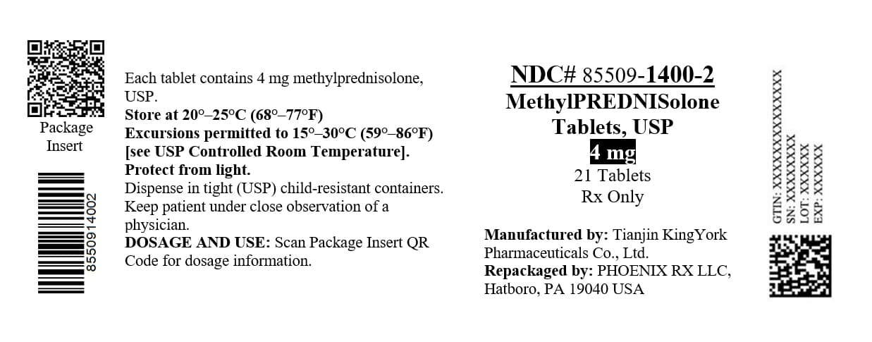Methylprednisolone package label