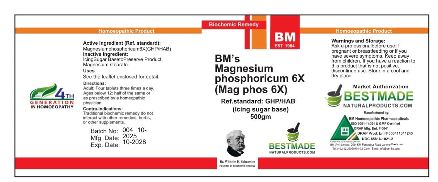Bm Mag Phos Icing Sugar package label